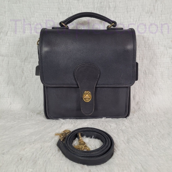 Coach Handbags - SOLD!!! Navy, Vintage Coach Station Bag #5130